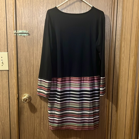 Black with stripes women’s dress - Picture 2 of 2